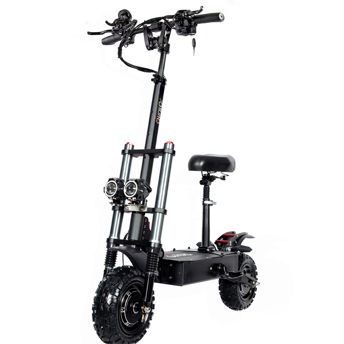 6000W 60V 40Ah 11 inch off-road tyre Kick scooter dual motors removable seat hydraulic shock absorption Folding Electric Scooter