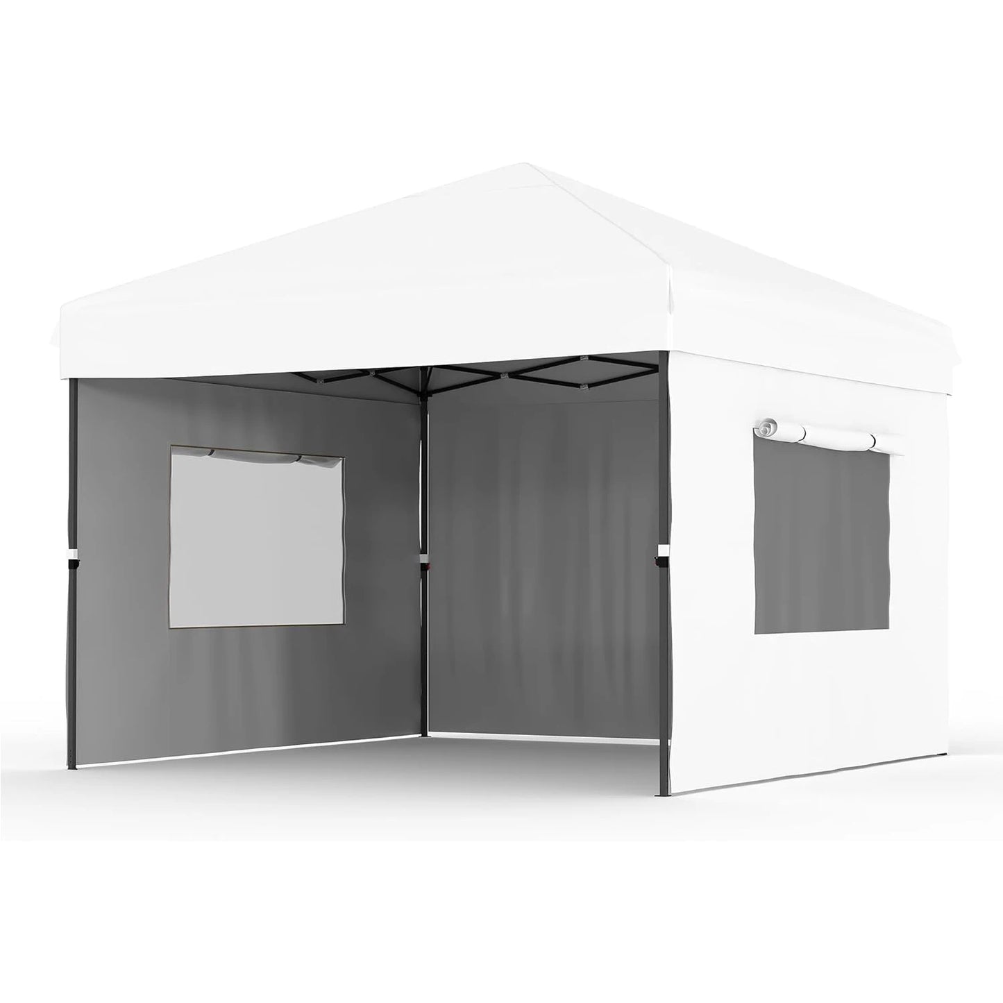10'x10' Pop Up Canopy Tent with 3 Sidewalls One Push Setup Outdoor Canopy Sun Shade with Carry Bag for Events, Party, Camping