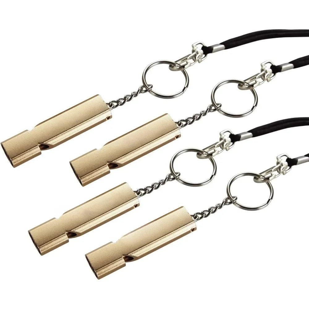 Emergency whistle Lifeguard safety whistle with lanyard and key chain Outdoor camping rescue signal Loud survival whistle