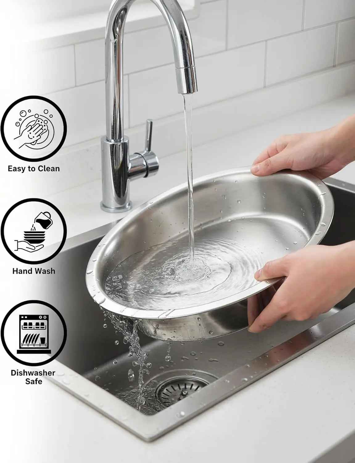 2/4-Pack Round Chafing Dish Food Warmer Stainless Steel Buffet Server with Transparent Lid Fuel Holder Gold Chafer for Wedding