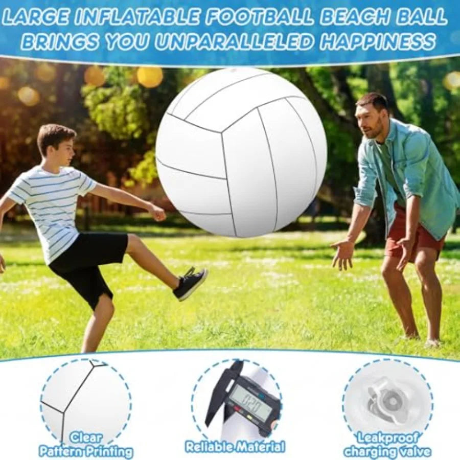 7 Inch Giant Inflatable Volleyball Large Sports Ball Beach Summer Swimming Pool Accessories for Outdoor Party Activity Themed