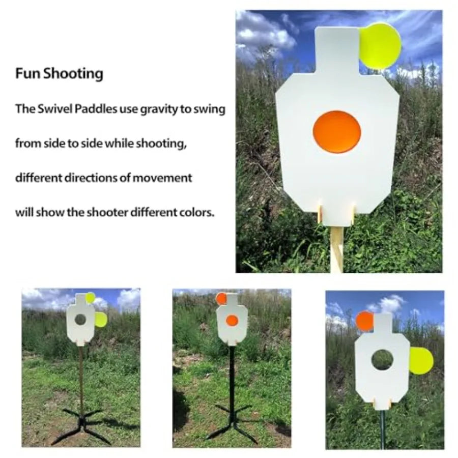 AR500 Steel Hostage Target 12 x 20 x 3 8 Armored Steel  Reactive IDPA Shooting Target with 2X4 TPost Bracket for Reali