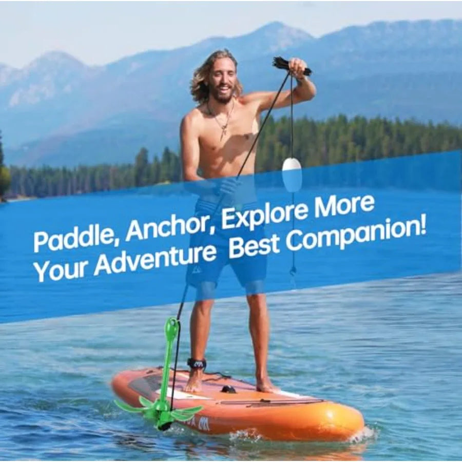 Kayak Anchor 3.5 lb Paddle Board Anchor Kit with 40 Feet Marine Rope for Kayak Canoes SUP Fishing and Paddleboard Accessories