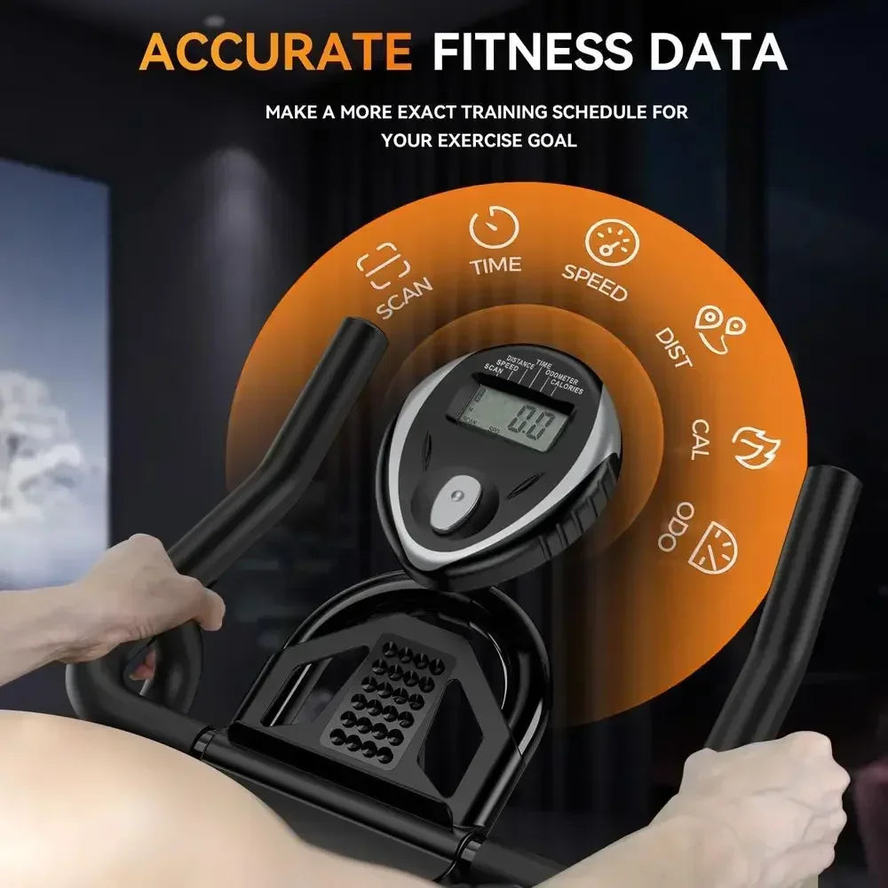 Indoor Cycling Bike with Cushioned Seat and Tablet Holder for Silent, Comfortable Cardio Workouts