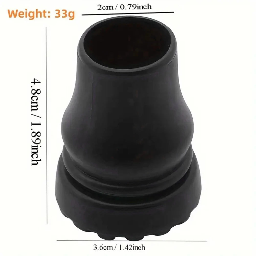 2pcs 16/20/22mm Walking Stick Rubber Pad Cap Antiskid Walking Stick Bottom Pads Mountaineering Pole Cap Case Protector Cap Tip