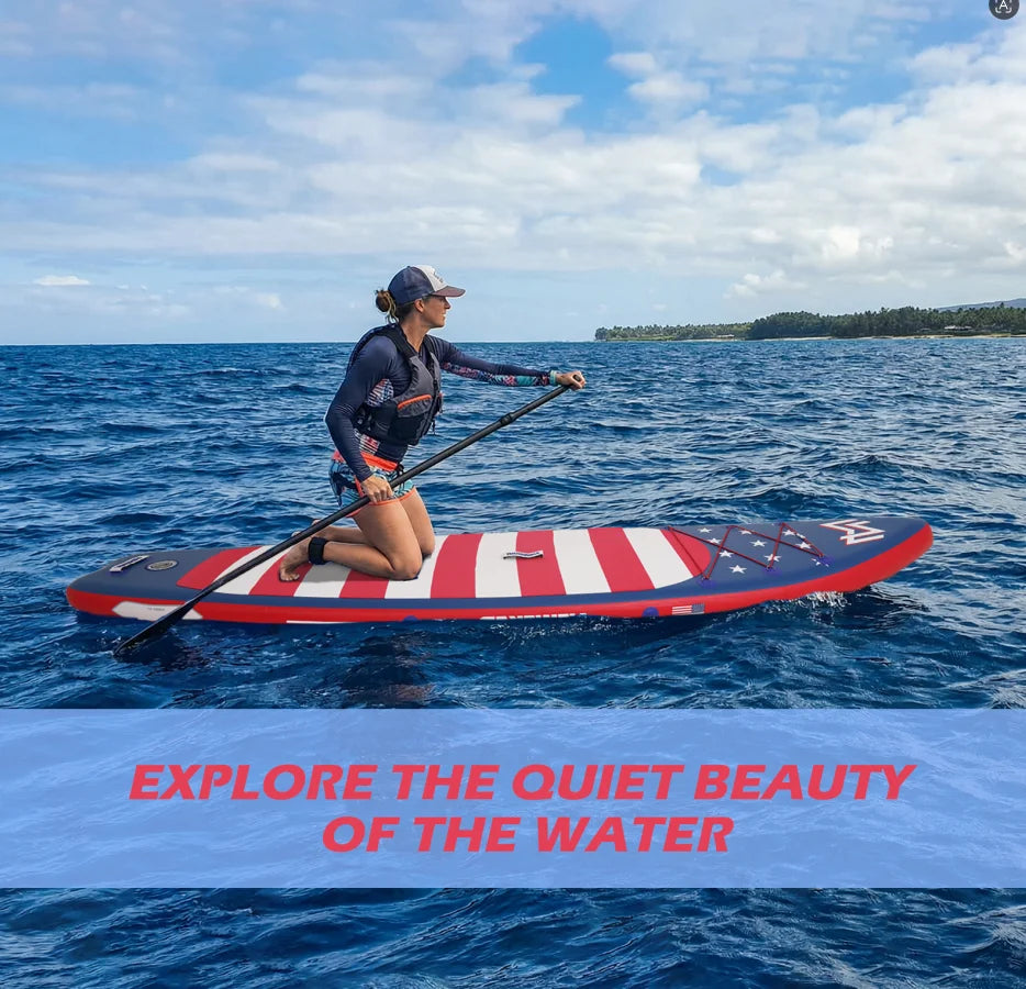 US Stock Surfboard Men's And Women's Lure Fishing Inflatable Portable Sea Surfboard Adult Reinforced Paddle Board
