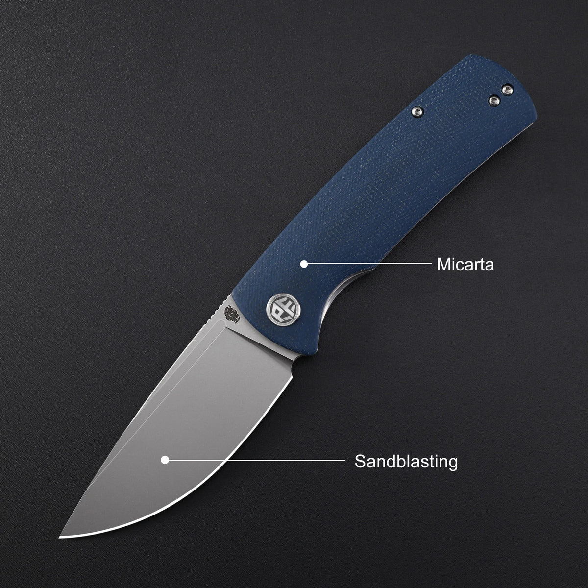 Petrified Fish Beluga PFP01 Quality Folding Knife Jackknife K110 Knife for Hunting Outdoor Camping Fish Pocketknife EDC Tool