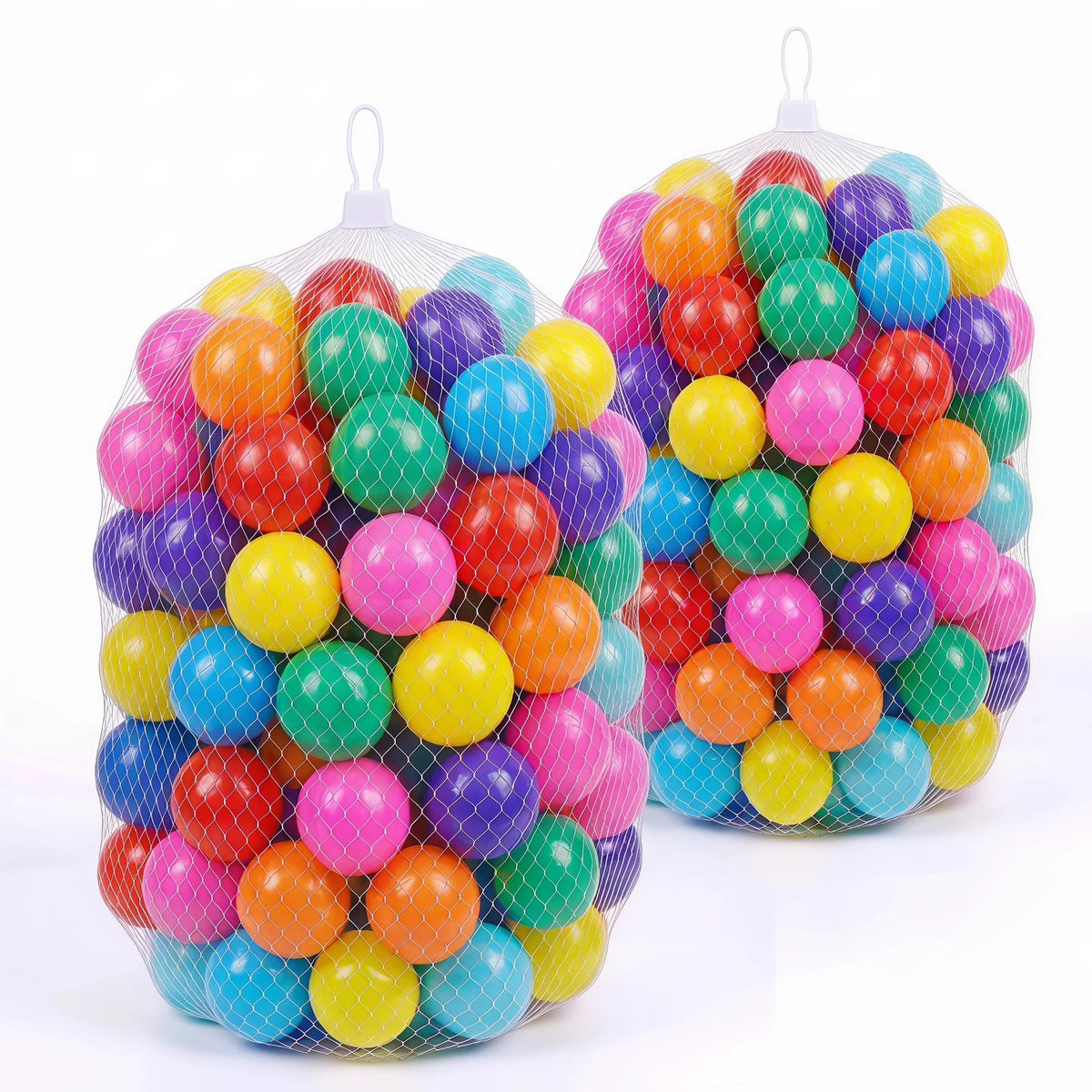 Multicolor Plastic Ball Pit Balls 500/1000/2000 PCS 2.2 Inch Safe Anti‑Choking PE Balls for Kids Bounce House Inflatable Water Pool Play Tent Ball Pit