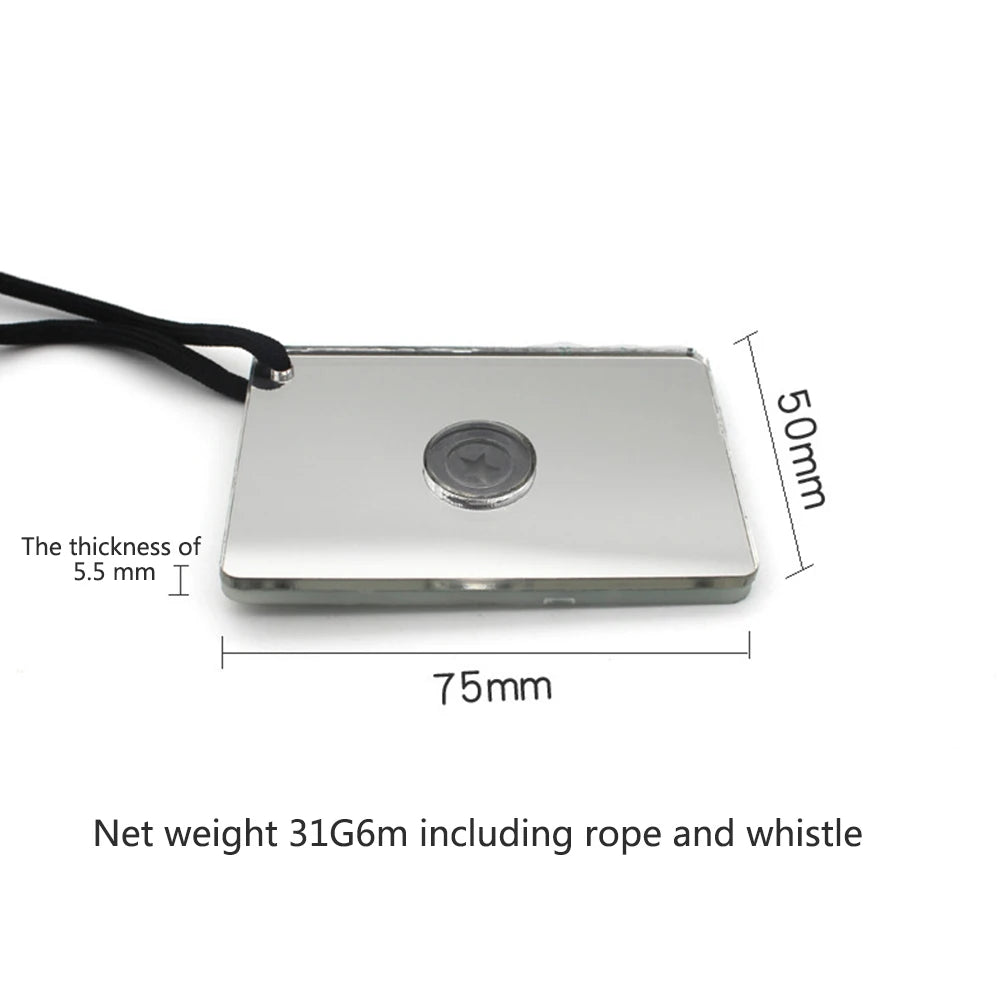 Marine Kayak Emergency Survival Tools Signal Mirrors Outdoor Survival Reflective Makeup Mirrors Portable Hanging Tools