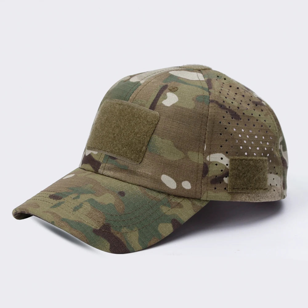 New Men Camouflage Baseball Cap Breathable Sunscreen Hat Outdoor Sports Hunting Hiking Camping Beach Fishing Sun Hat