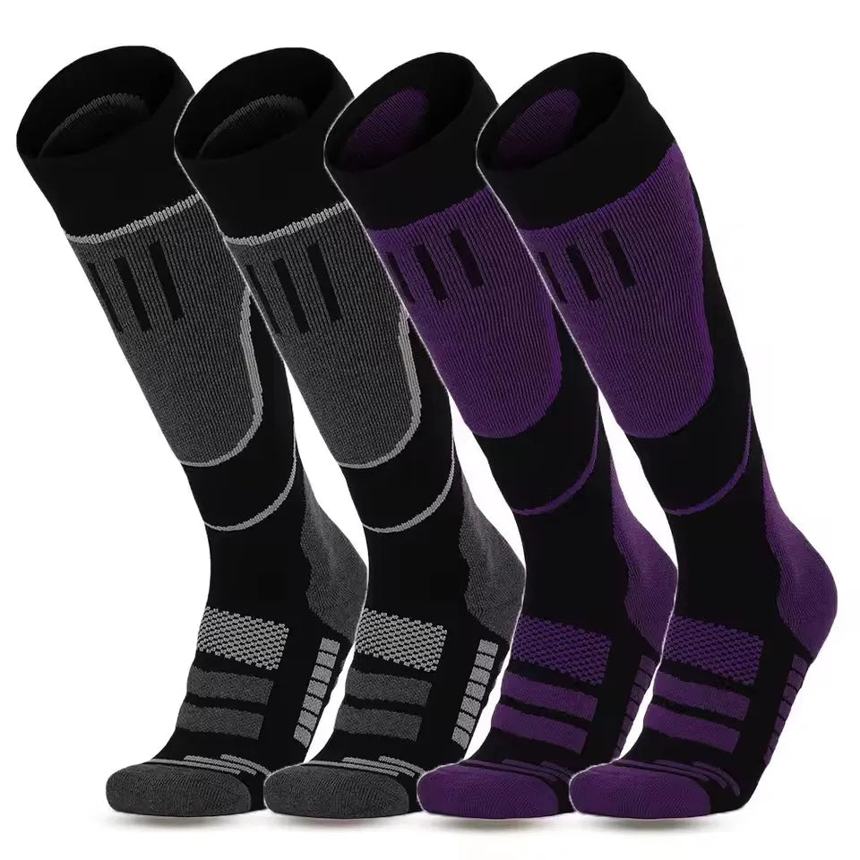 1 Pair Merino Wool Thermal Socks Men Women Winter Long Warm Compression Socks For Ski Hiking Snowboarding Climbing Sports Socks