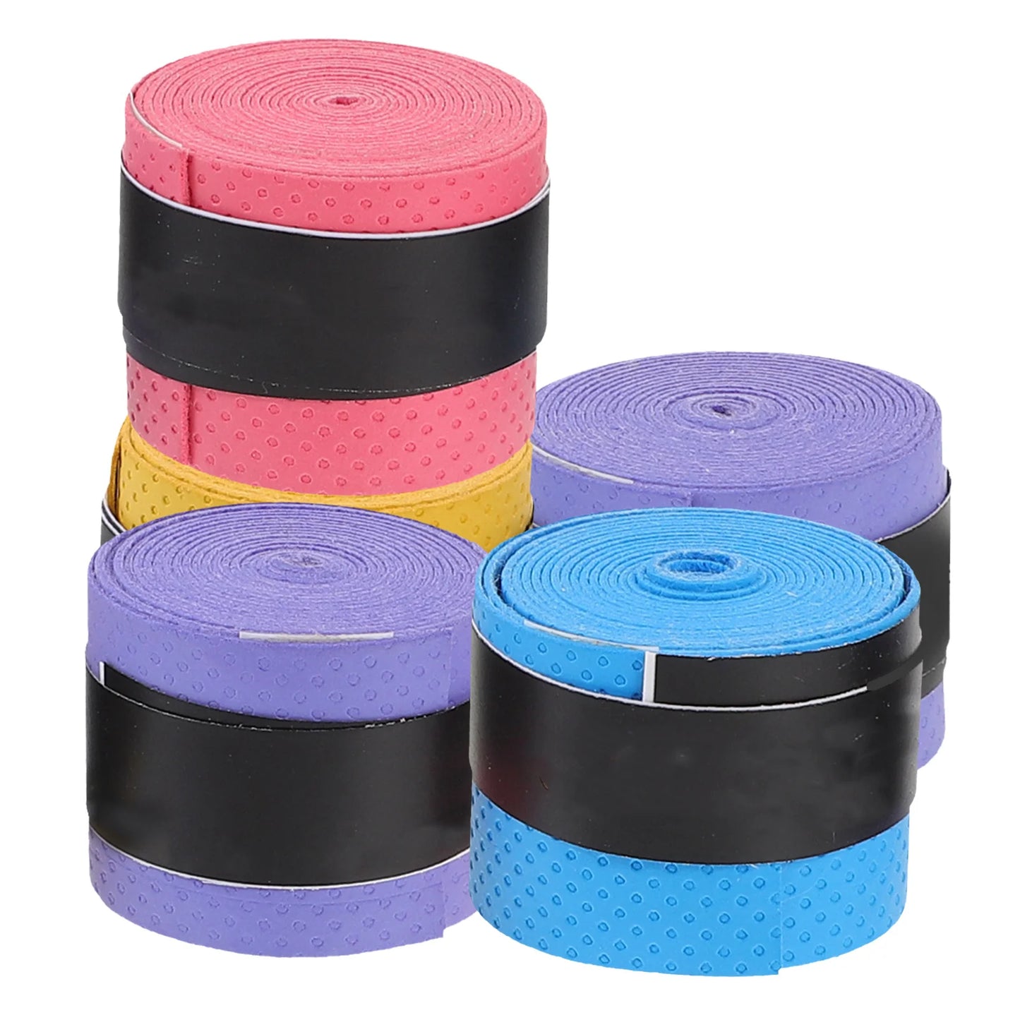 5pcs Colors Fishing Rod Handle Wrap Bike Handle Racket Grip Tape Sweat Absorbing Band Fishing Supplies(Color Randomization)