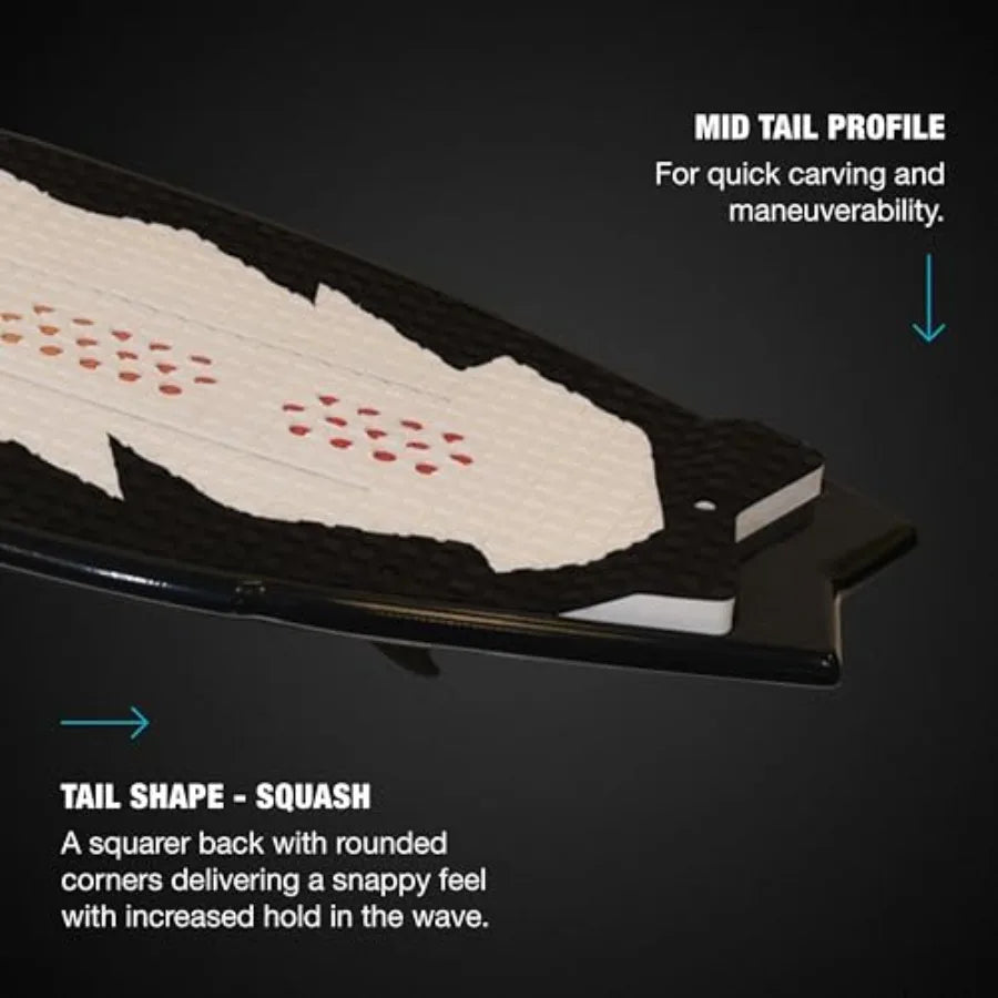 Broadcast Wakesurfer Wake Surf Board Endorsed by Shaun Murray for All Skill Levels from Beginners to Intermediate Riders - Dura