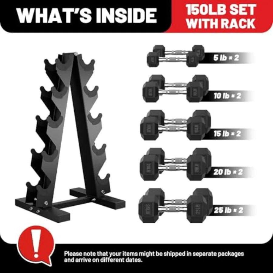 Hex Dumbbell Sets with Rack, 85-560lb Dumbbell Weight Set and Storage Rack