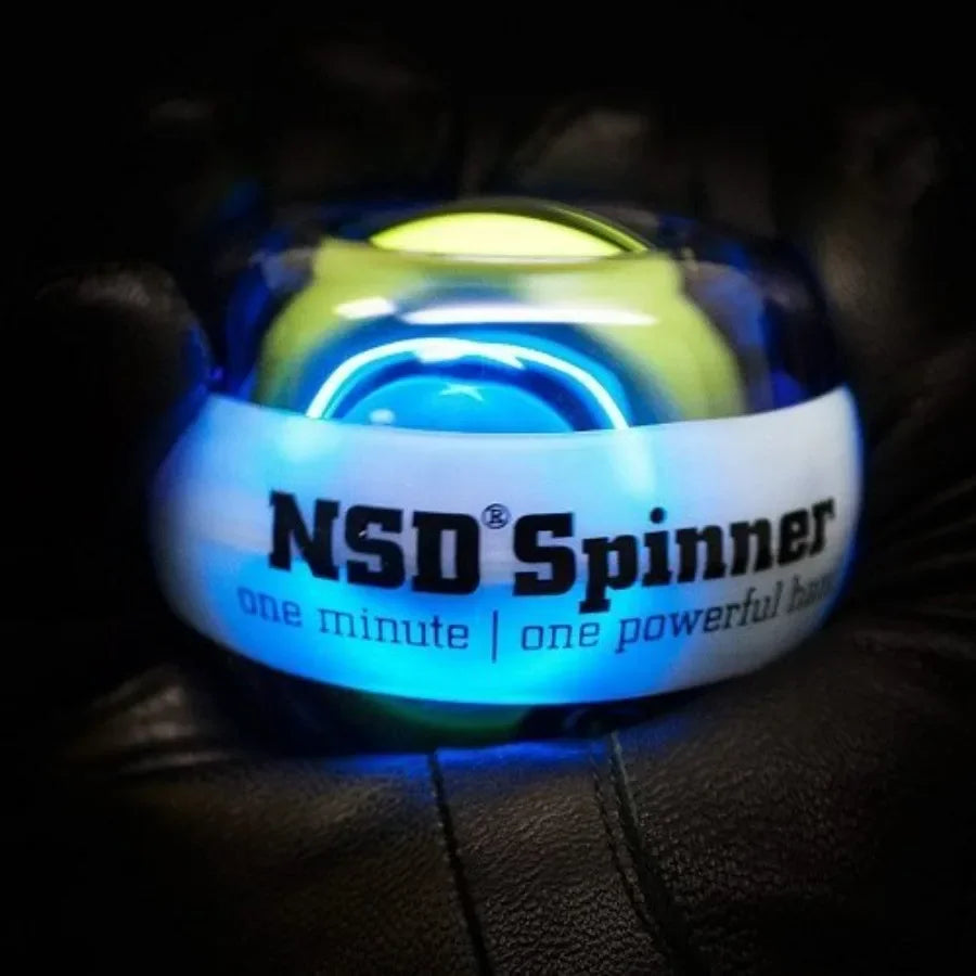 Auto-Start Spinner Gyro Ball – Up to 15,000 RPM Premium hand strengthener and wrist exerciser for grip strength training, forear