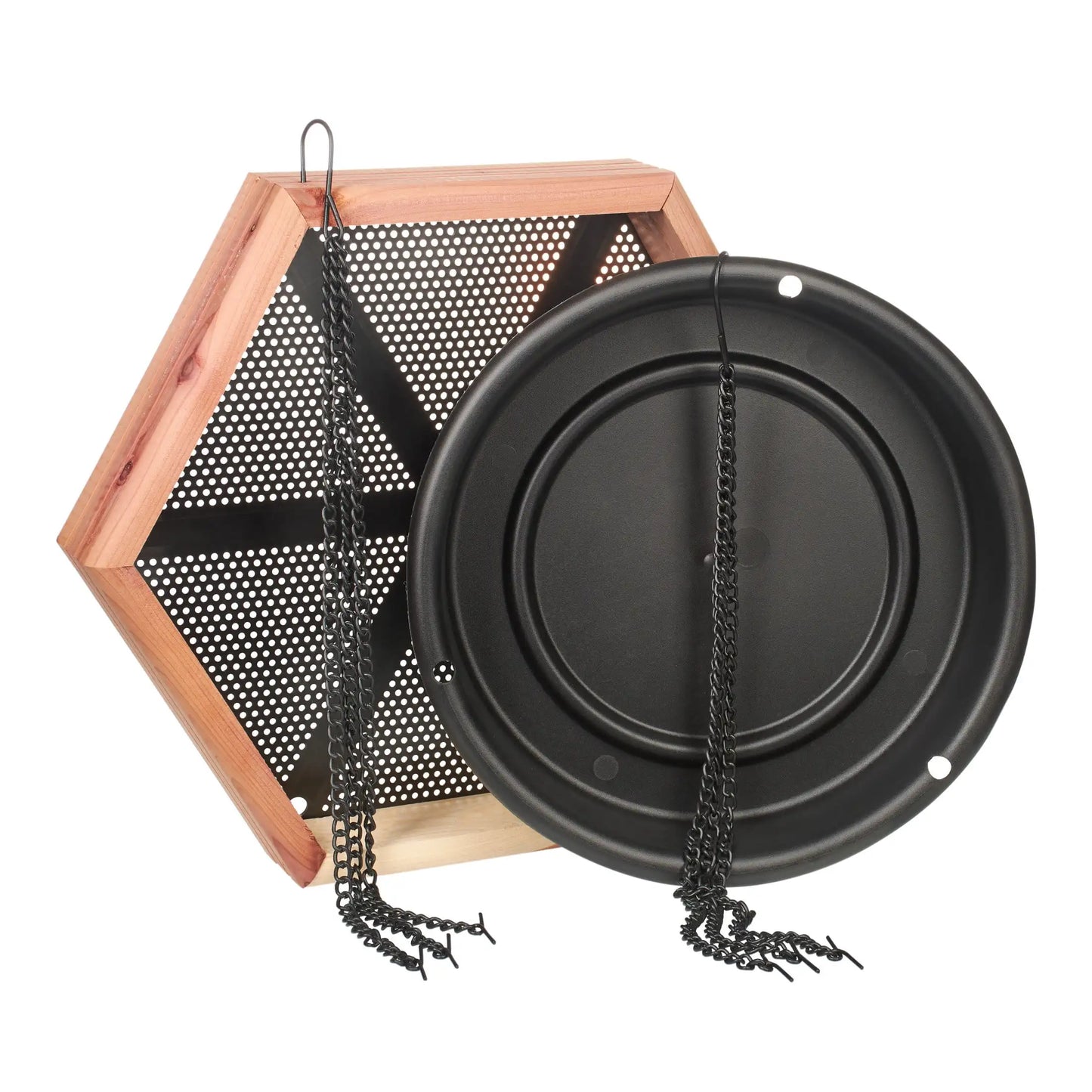 Red Cedar 2 in 1 Wild Bird Bath and Wild Bird Feeder, 4 lb. Capacity
