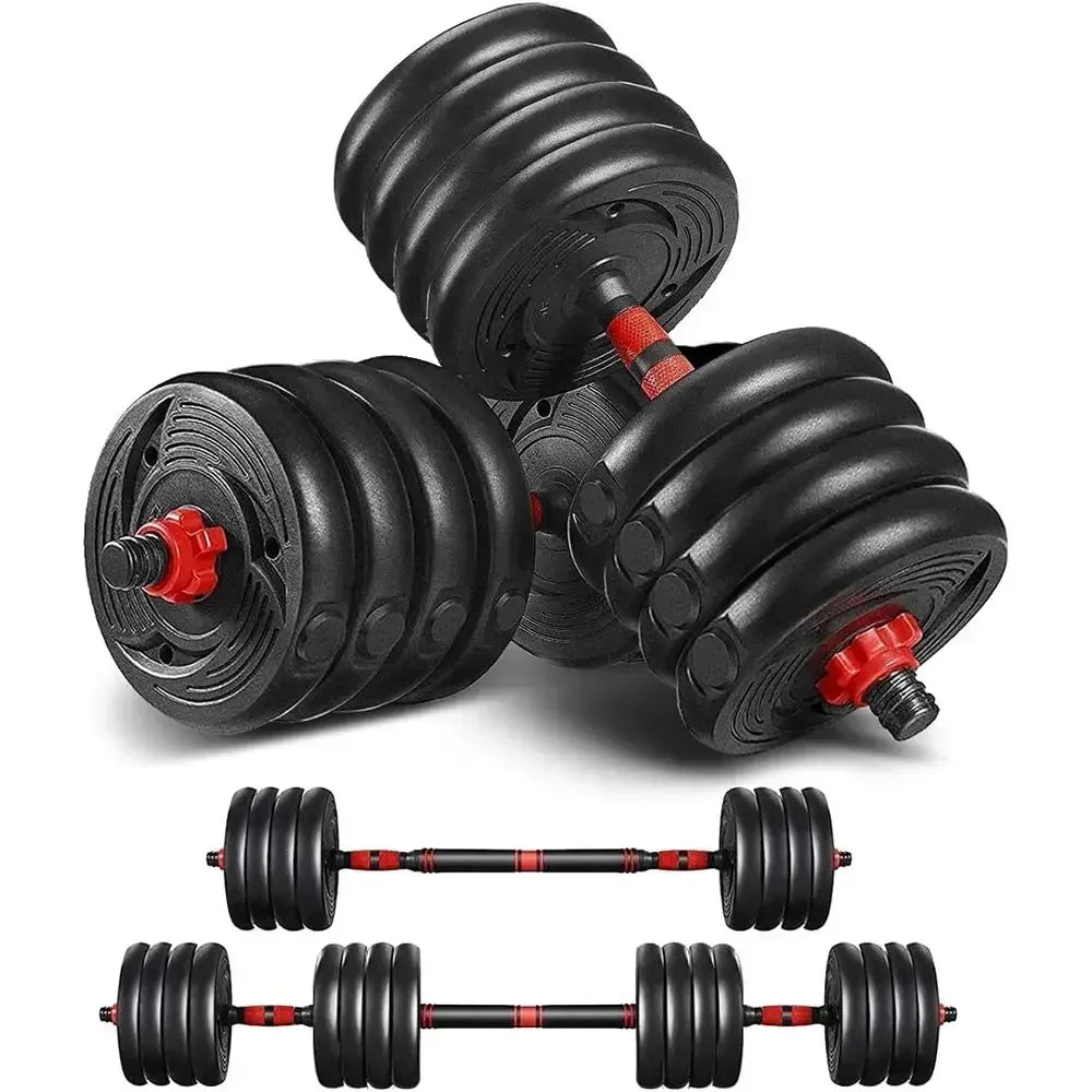 88-110 Lbs Adjustable Dumbbells Set with Contoured Rod, Ab Roller, and Home Gym Workout Equipment