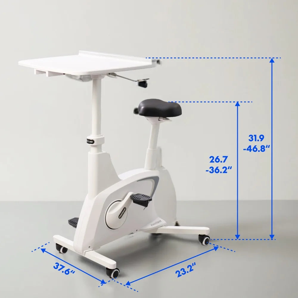 3-IN-1 Exercise Bike, Indoor Cycling Bike w/2D Desktop, 300LBS