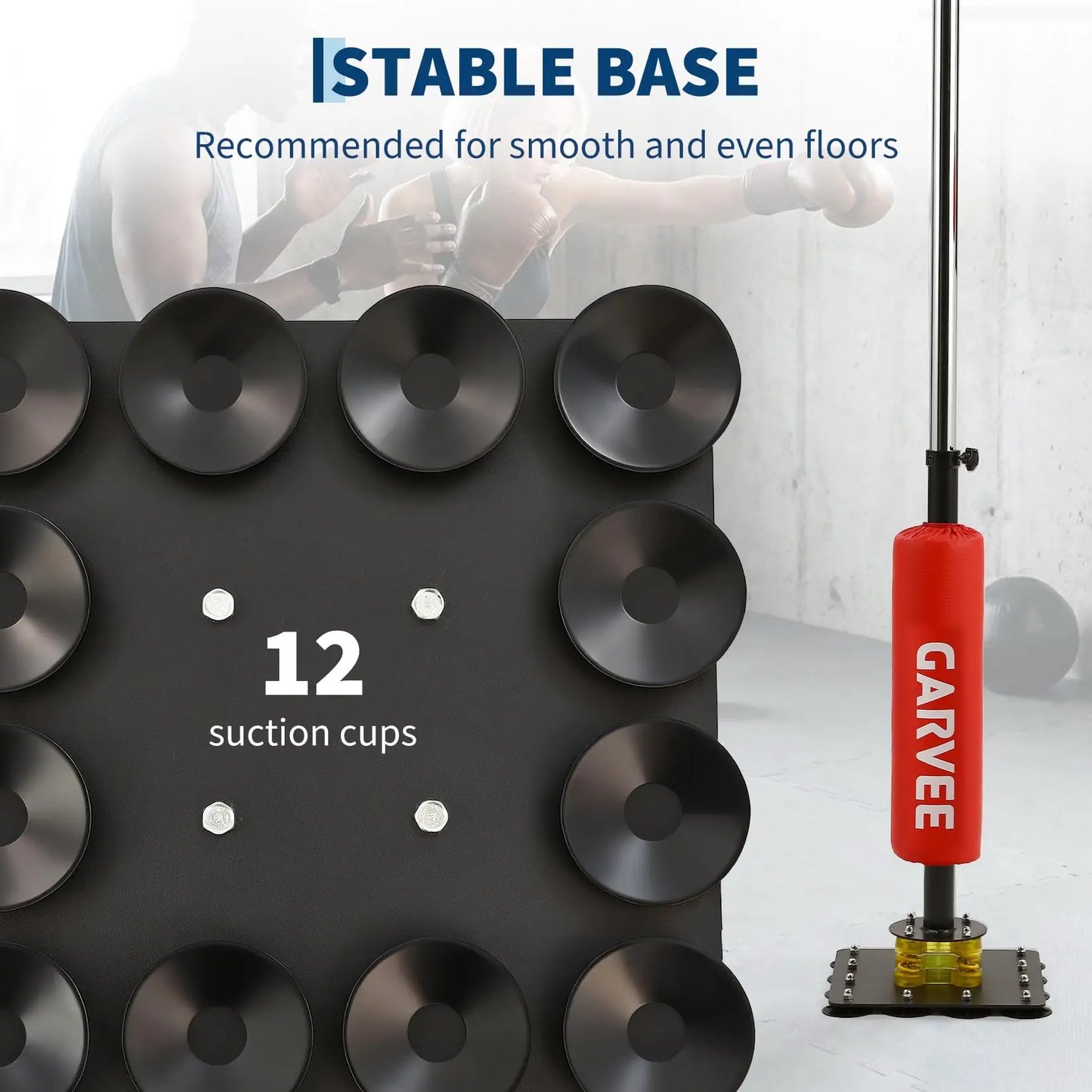 Punching Bag Free Standing with 2 Speed Balls & 360° Relax Bar, 106 x 140-205cm Height Adjustable Boxing Bag with Stand