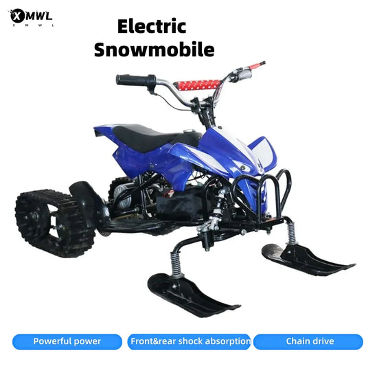 Electric Snowmobile For Kids Outdoor Children's Snow Car Winter Play Equipment For Playground For Adult And Children Snow Sports