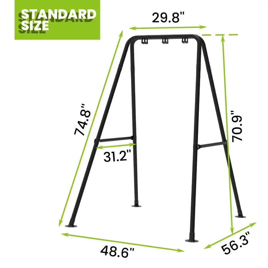 Stand,Heavy Duty Hanging Chair Stand,AFrame Metal Swing Sets for Backyard,Hammock Stand for Balcony, Patio, Terrace, Holds up to