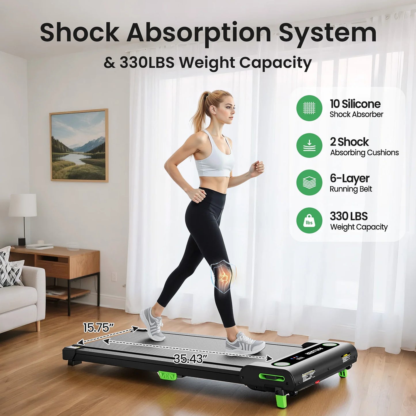 Akluer Incline Treadmills for Home,4 in 1 Walking Pad Incline,2.5 HP Under Desk Treadmill,Walking Pad Treadmill with LED Display