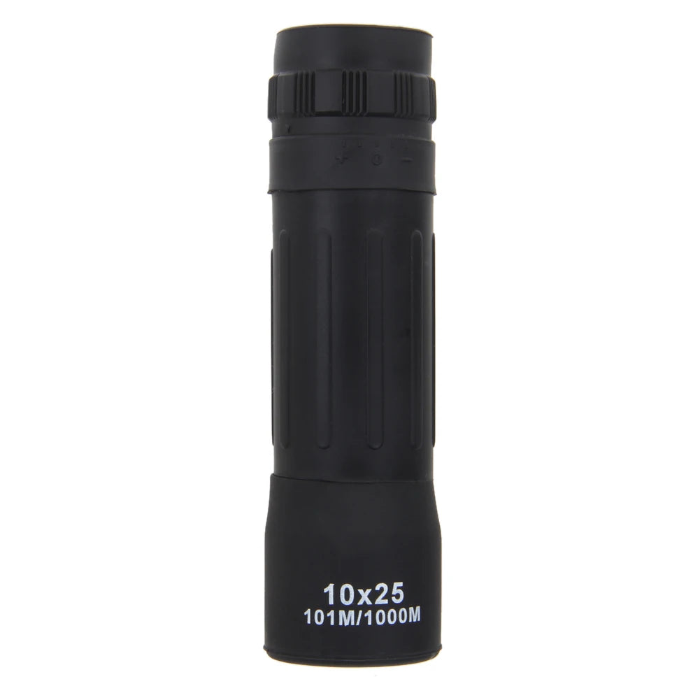 10x25 Monocular Telescope Night Vision Mini Hunting Telescope Adjustable Focal Length with Cleaning Cloth for Outdoor Activities