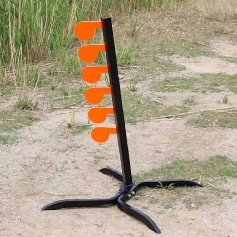AR500 Dueling Tree Target Kit with Six Steel Paddles 4 x 1 4 Reactive Shooting Targets and Adjustable Stand for Outdoor Range T