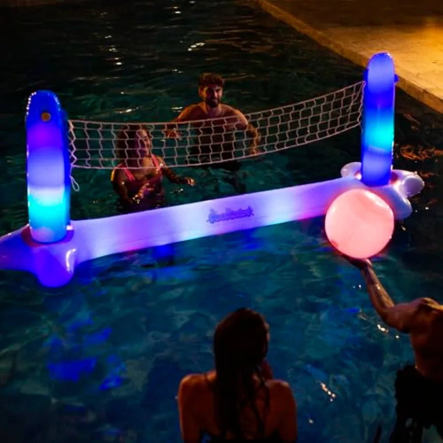 Illuminated Giant Floating LED Volleyball Set