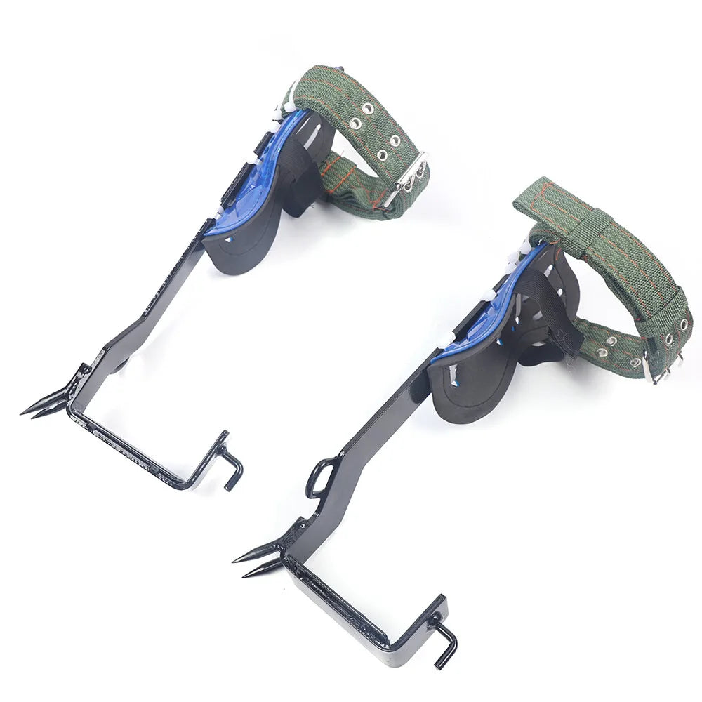 Two Gears Tree Climbing Tool Multi Function Pole Climbing Spike Set with Safety Belt for Arborist Work