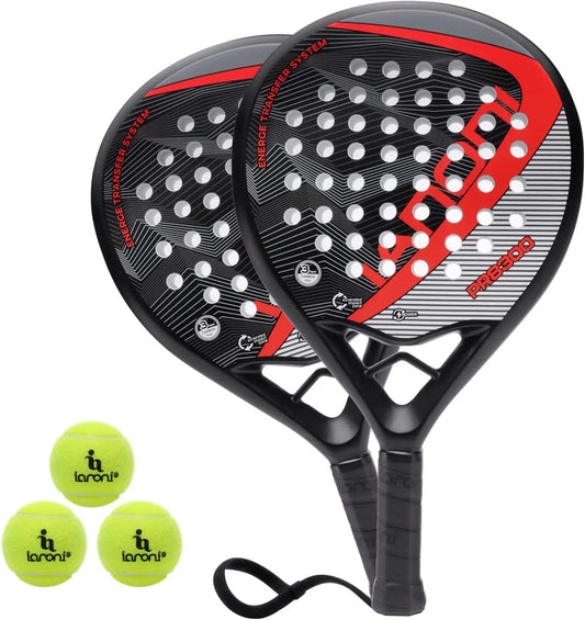 Carbon Fiber Padel Racket with EVA Memory Flex Foam Core for Enhanced Tennis Performance