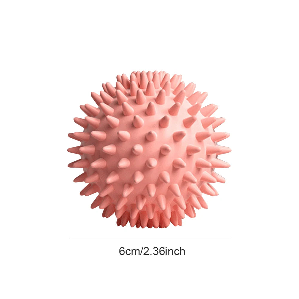 Spiky Massage Ball Compact Muscle Roller High Density Trigger Point Massager Ball 6cm Deep Tissue Roller for Plantar Fasciitis