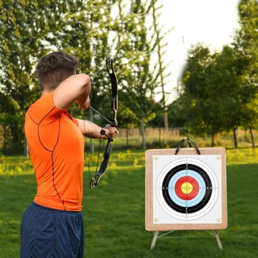 20 Inch Adult Backyard Straw Archery Target for Recurve Compound or Longbow 20 Pcs Paper Arrow Targets Traditional Bow Arrow Ta