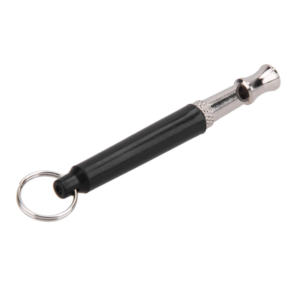 Ultrasonic Dog Trained Whistle Two-tone Copper Voice Control Stop Barking Tool Portable with Keyring Sound Toys Pet Accessories