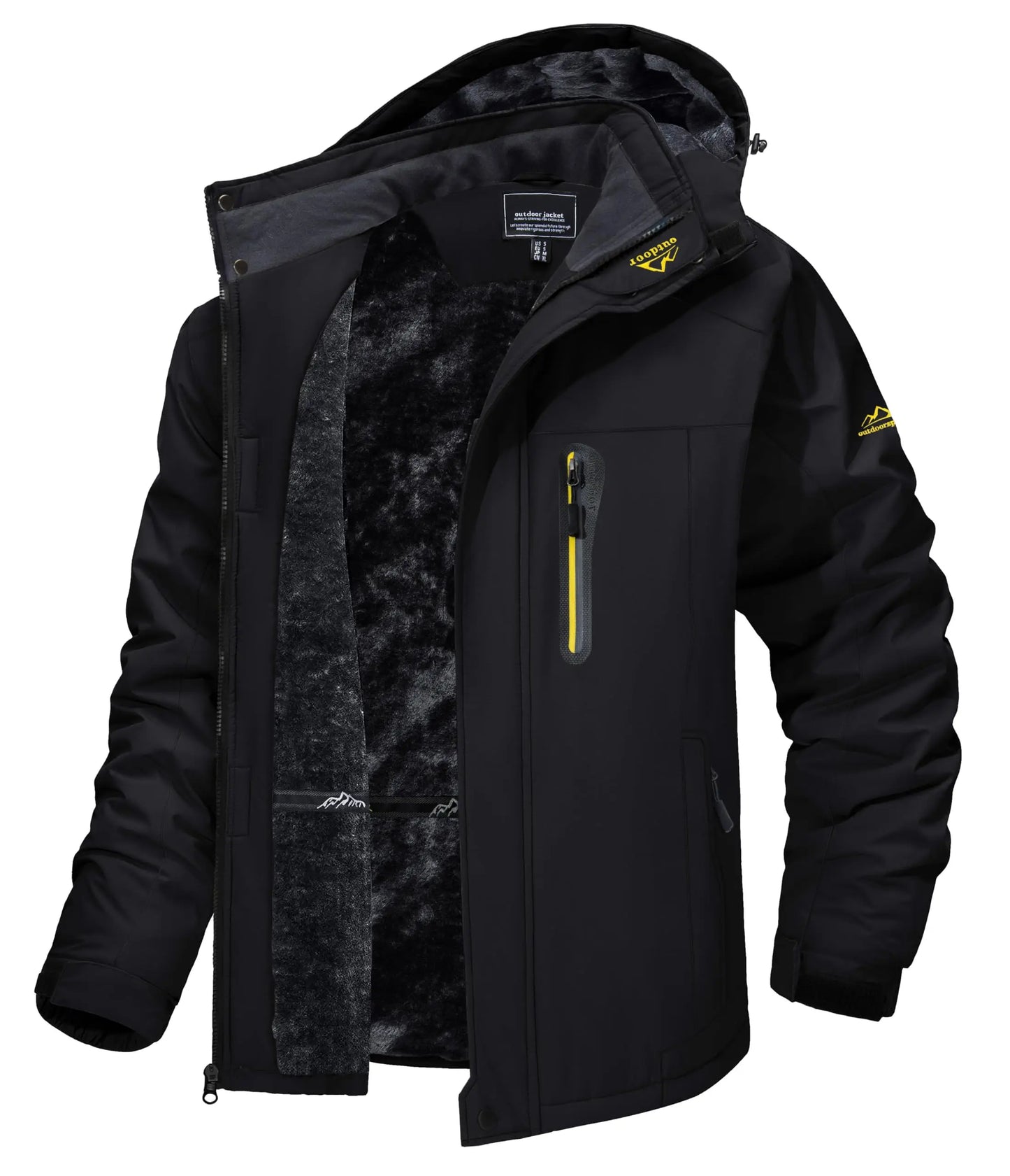 Men's Winter Ski Snow Jacket Waterproof Snow Jackets Fleece Lining Outdoor Coat Warm Insulated Snowboard Jackets