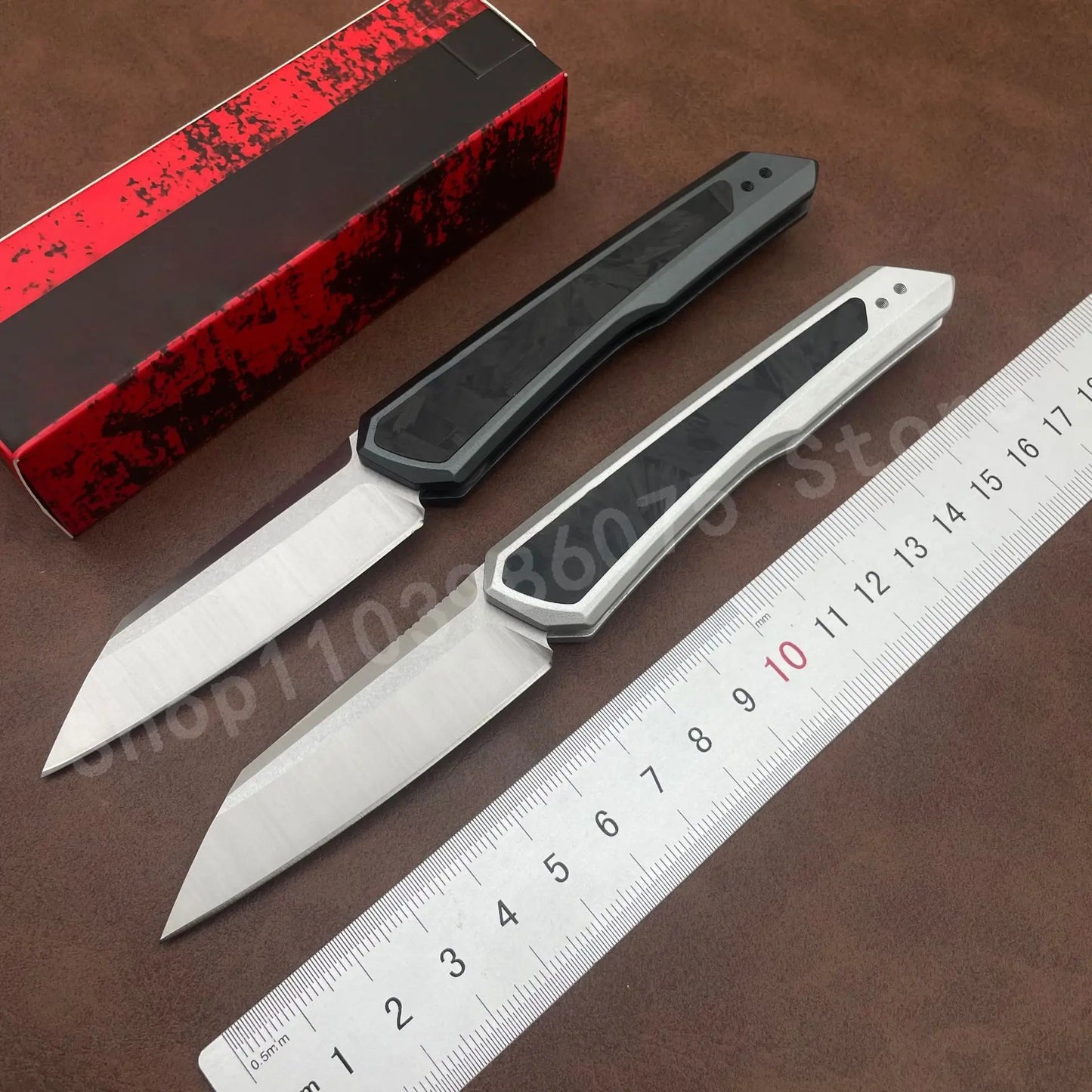 KS 7050 High-Quality Pocket Knife D2 Blade T6 Aluminum Frame Embedded with Carbon Fiber Handle Sharp for Outdoor Camping Use