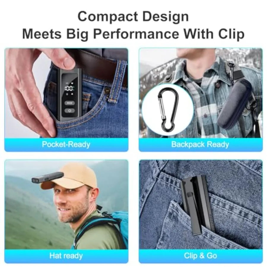 5IN1 EDC Flat Flashlight with Beam, 1000 Lumen Rechargeable Pocket Magnetic Work Light with UV Light, Side Light and Warning Li