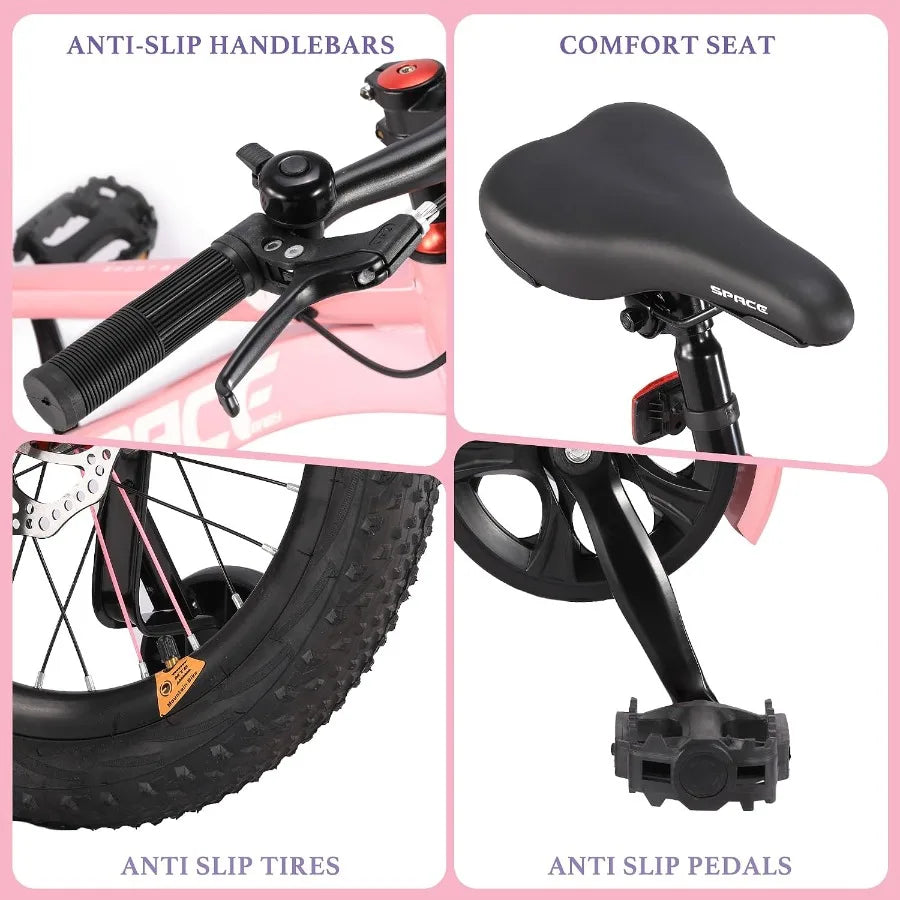 Bike - 18 Bike for Boys and Girls Bicycle with Adjustable Seat and Handbrake, Bikes for 5-13