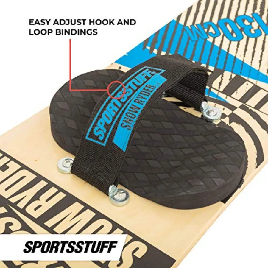 SportsStuff Wood Snowboards/Snow Sleds for - Winter Sports Accessories - 90cm-130cm Models - Natural Wood Finish - Durable Safe