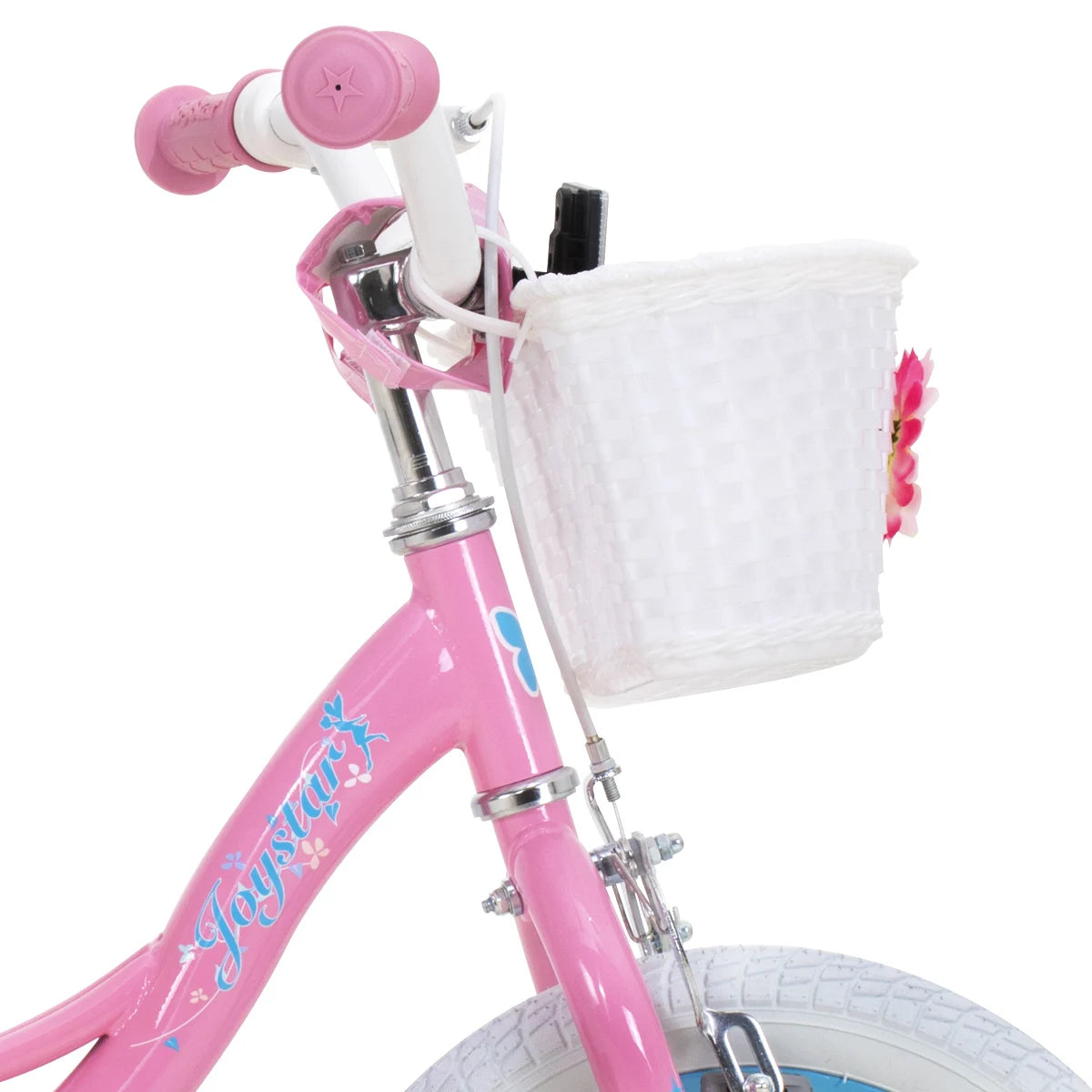 JOYSTAR Fairy Girls Bike for 2-9 Years Old Toddlers and Kids,Kids Bike with Training Wheels, Handbrake and Basket, Toddler Bike