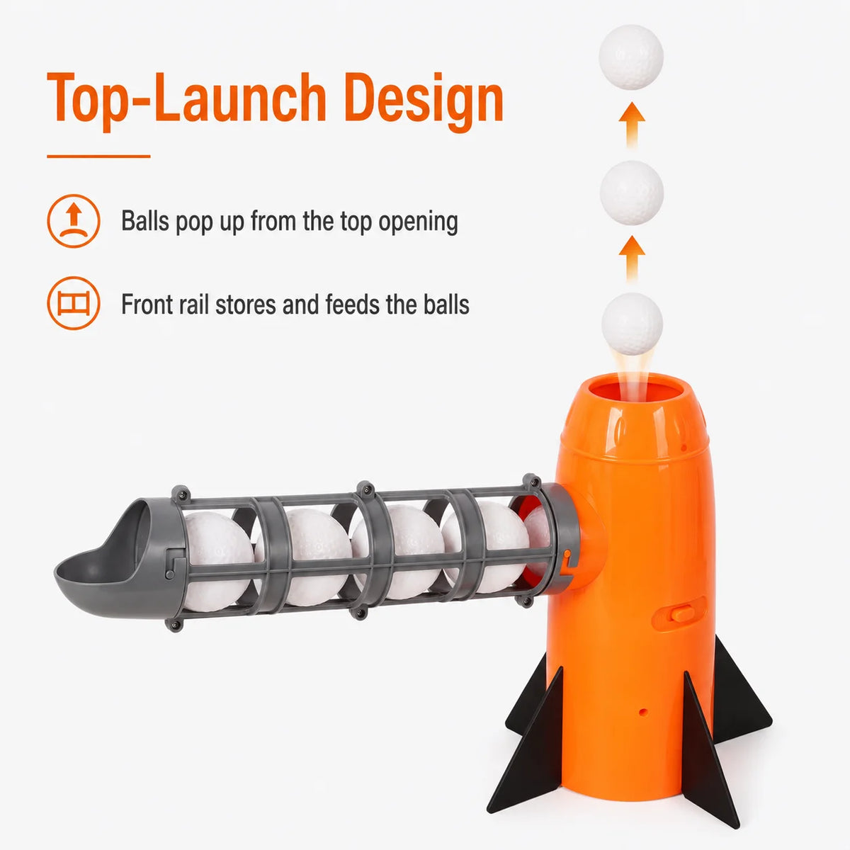1 Launcher 5 Balls 1 Bat Automatic Baseball Pitching Machine for Kids Backyard Batting Trainer Beginner Hitting Practice Toy
