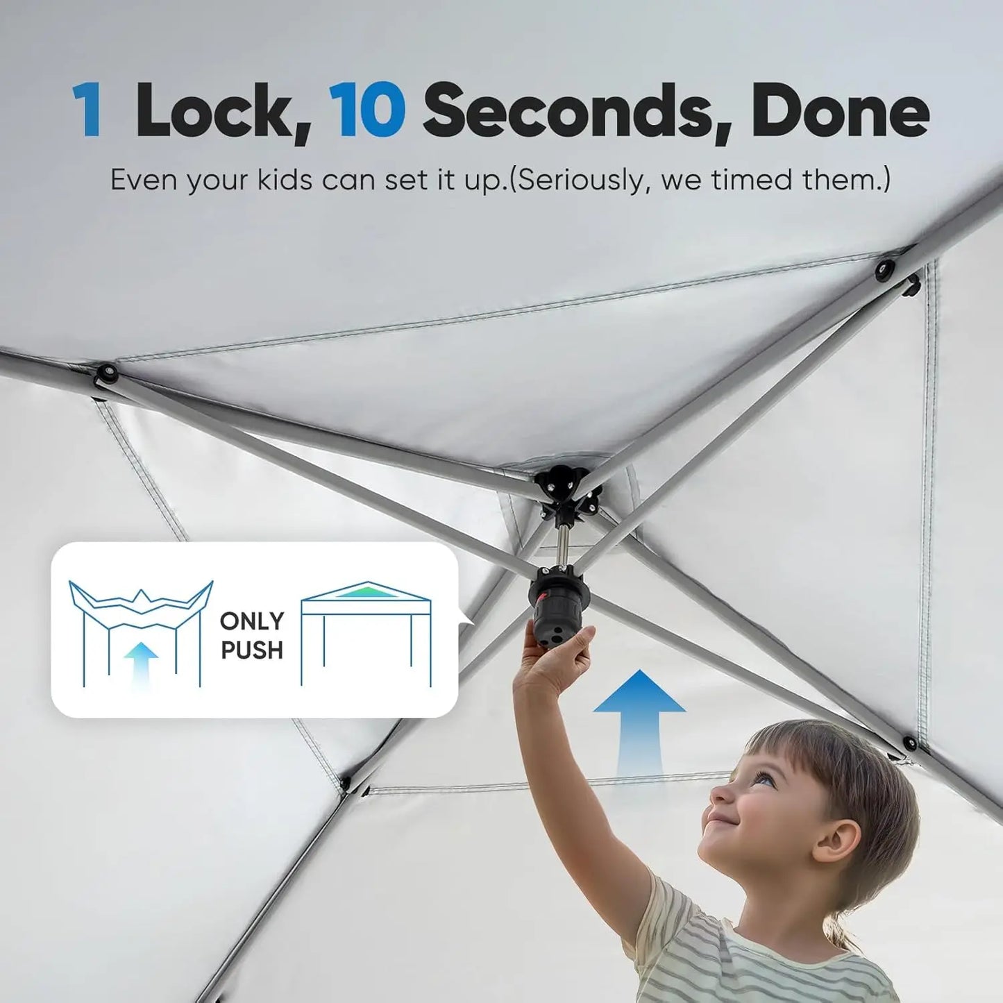 8'x8' Pop up Screened Canopy Tent with Mosquito Netting, Portable Easy up Outdoor Screen House Shelter for Patio, Customized