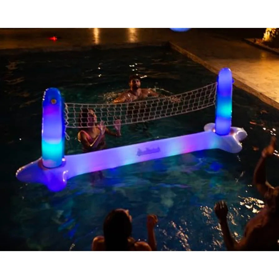 Illuminated Giant Floating LED Volleyball Set
