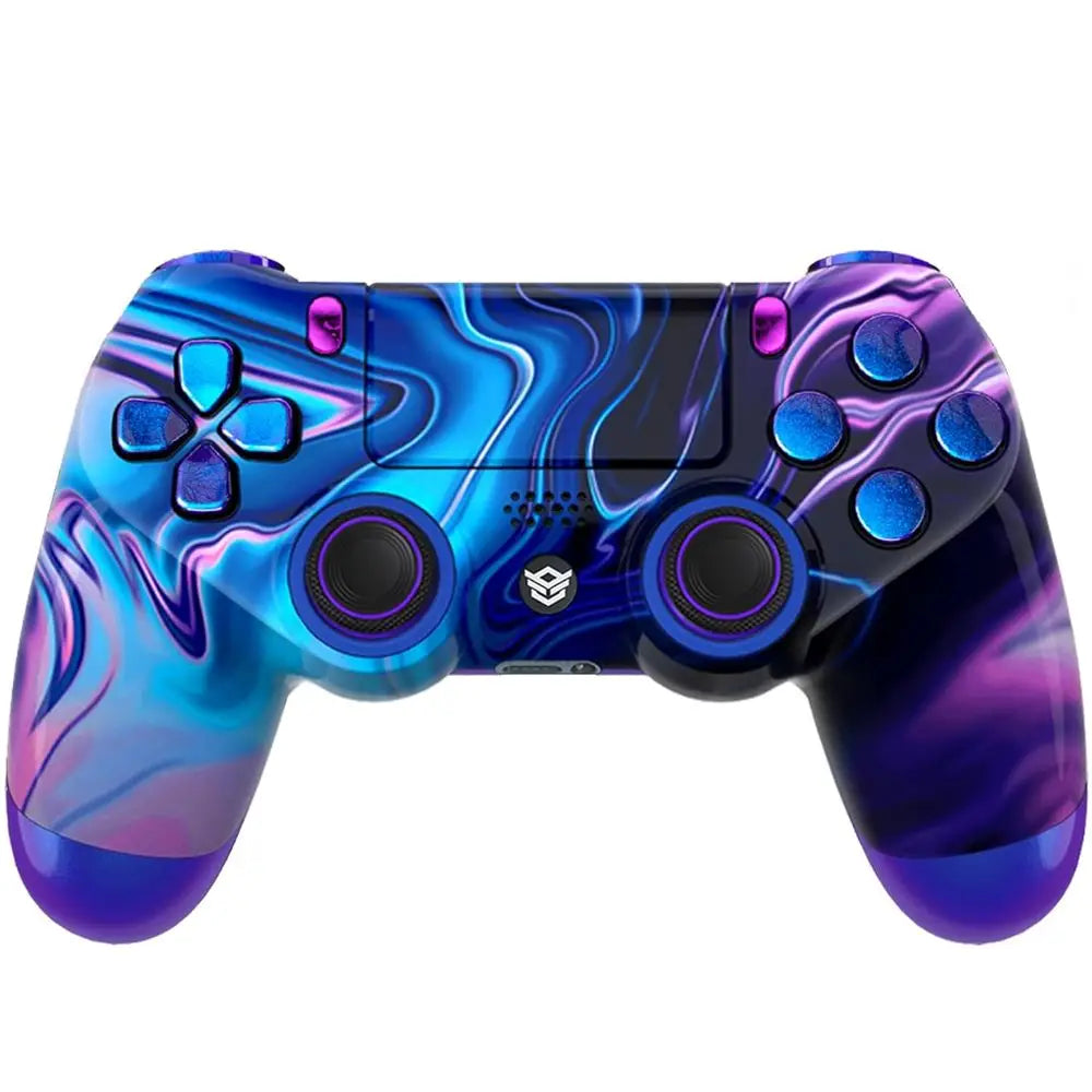 Wireless Controller with Back Buttons, 6 Profiles, Hair Triggers, Swappable Thumbsticks for PS4 - Origin of Chaos