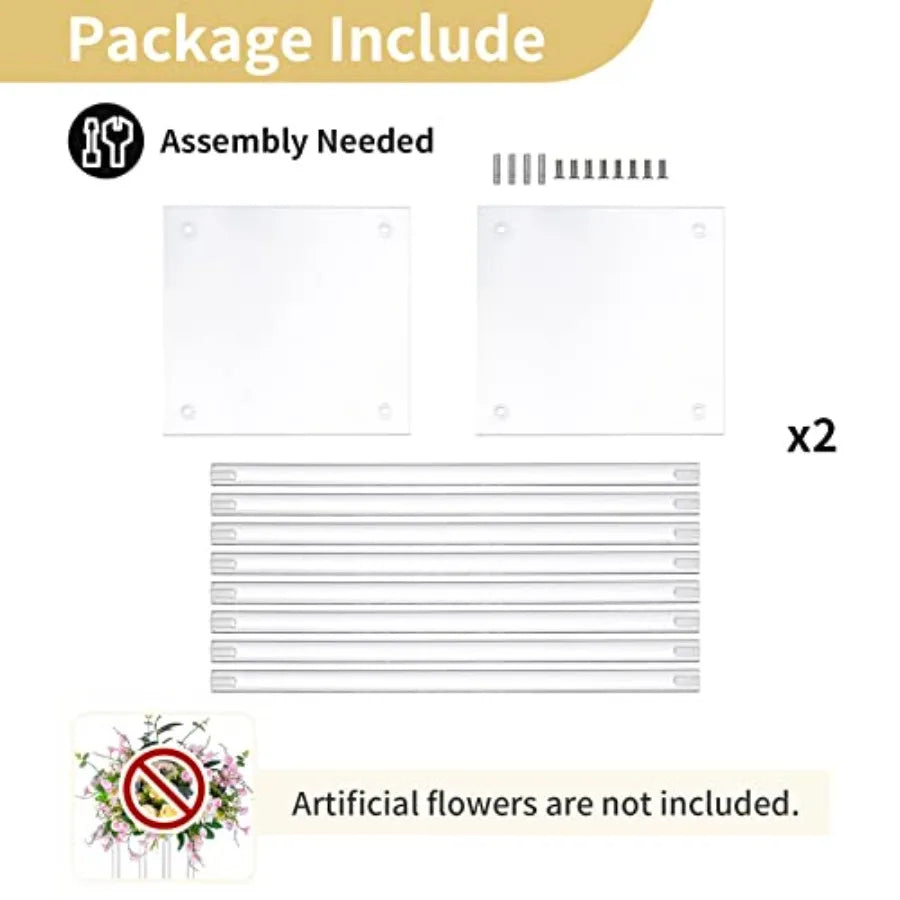 Wedding Centerpieces Acrylic Vases - Pcs 31.5 inch Tall Flower Vase Flowers Stand for Party Tables Decorations - Elegant Bulk W