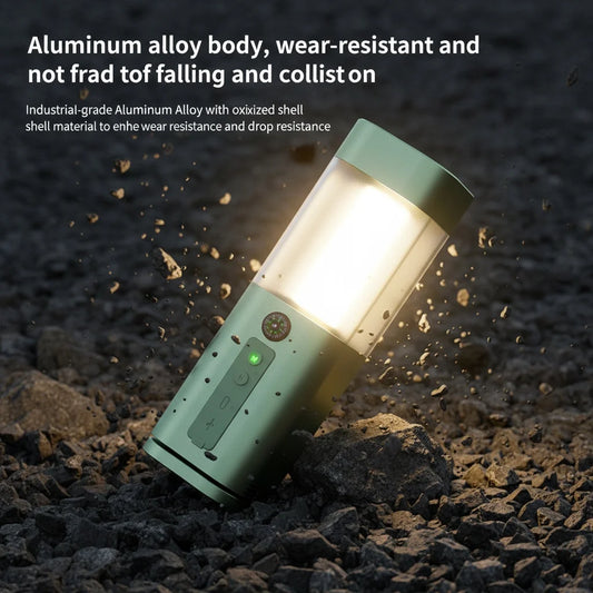 5-in-1 LED Camping Lantern with 4 Light Modes,Compass,Flashlight, for SOS Emergency, Home Use, Backyard,  IPX5 , Waterproof Tent