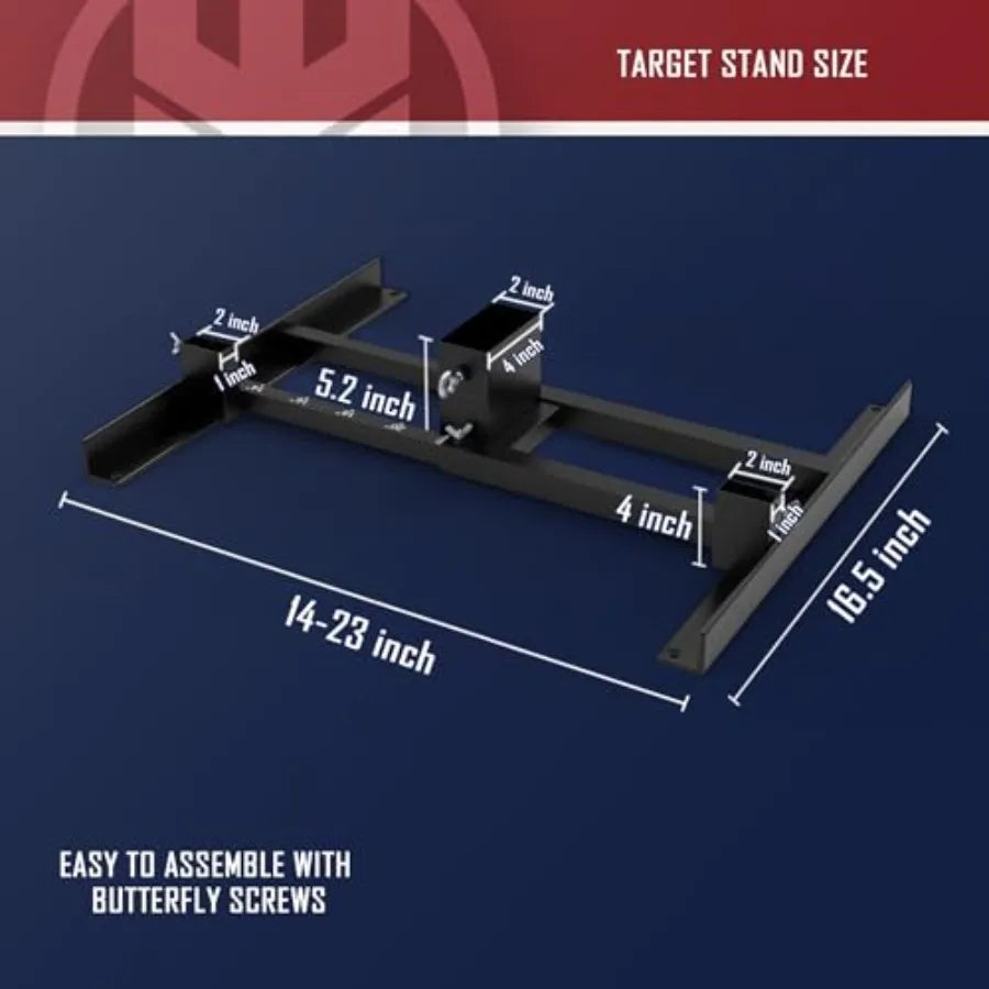 12x20 inch AR500 Steel Reactive Shooting Target with 3 8 inch Thickness and 2x4 Target Stand Kit for Outdoor Range Training Hig
