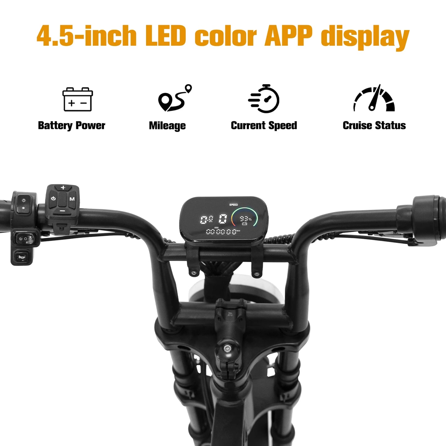 1500W Peak Electric Bike for Adults 48V 15.6AH off road E-Bike 31 MPH Electric Bicycle 16x4" Fat Tire Mountain Bike Bodywel M16