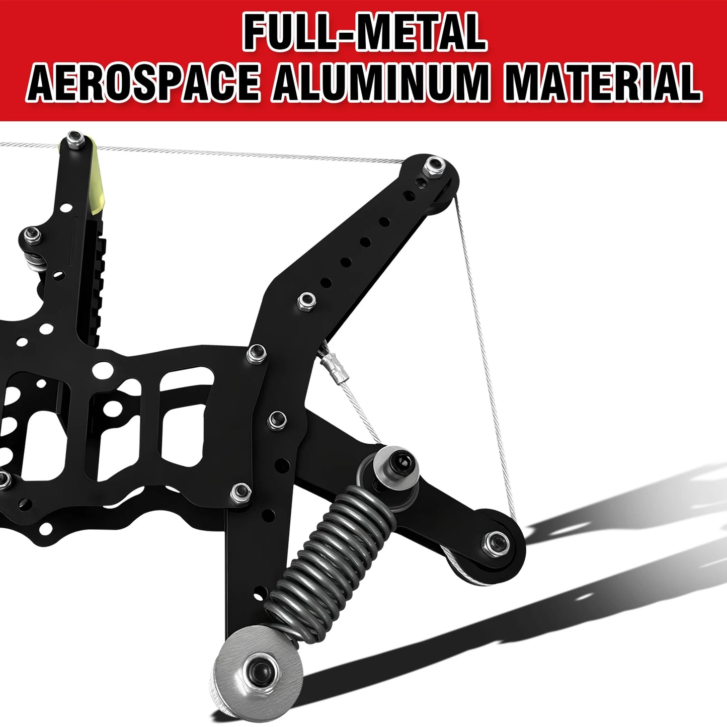 Full Metal Professional Compound Bow, Multi-Use Steel Ball, Arrow &Fishing Precision Shooting,Portable Long-Range Outdoor Target