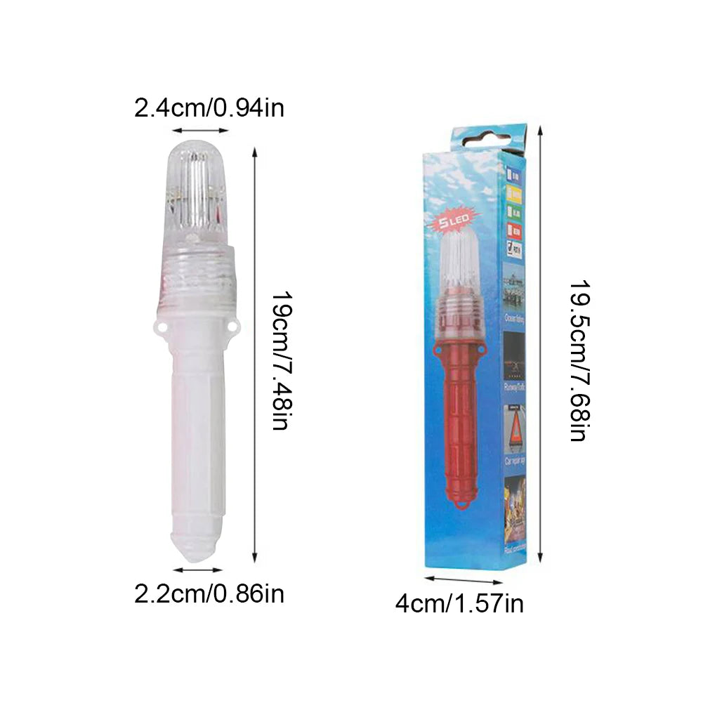 Boat Flares Waterproof Emergency Signal for Navigation Marine Safety (White)